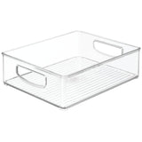 Linus 10" x 8" x 3" Clear Plastic Bin Organizer