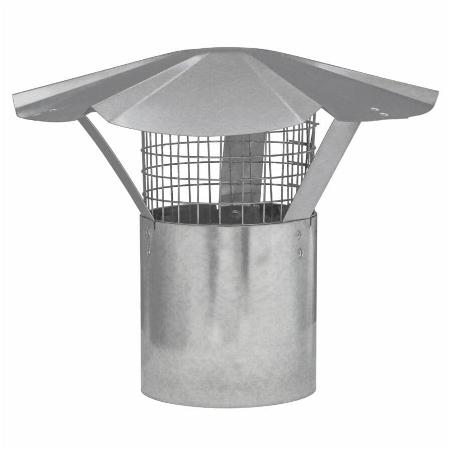 3" Galvanized Rain Cap, with Arrest