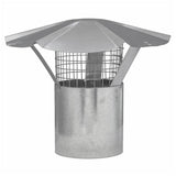 3" Galvanized Rain Cap, with Arrest