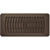 4" x 10" Brown Poly Floor Register