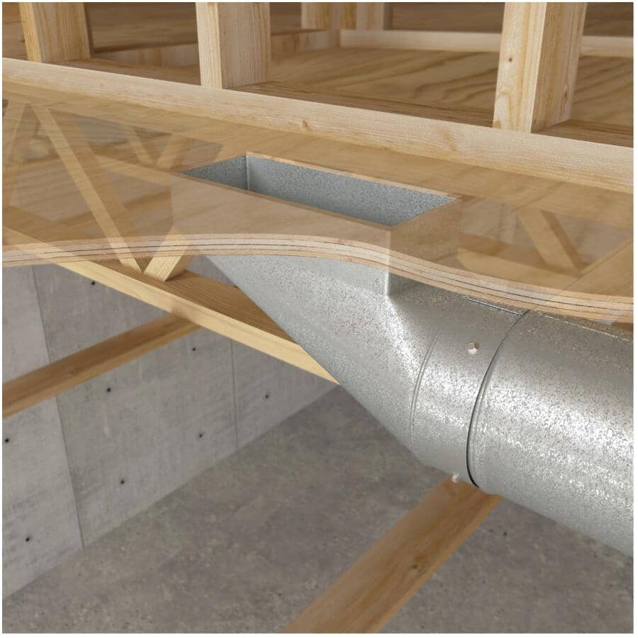 4" x 10" x 6" End Boot Duct