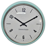 12" Round Wall Clock - Mint