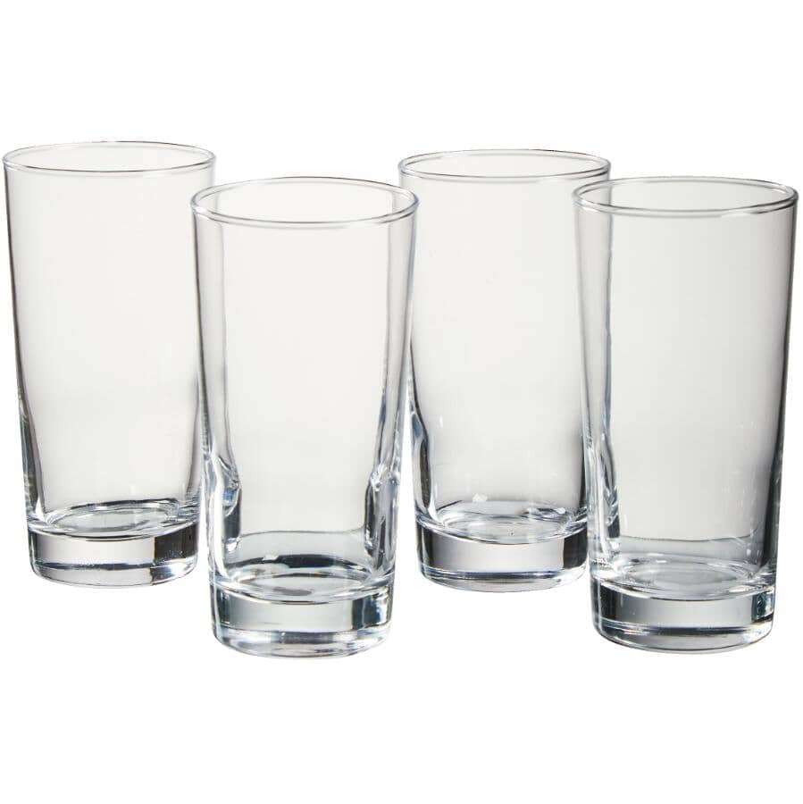 Clear Highball Glass Tumbler Set - 340 ml, 4 Pack