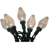 C7 Light Set with Green Wire - Warm White, 50 LEDs
