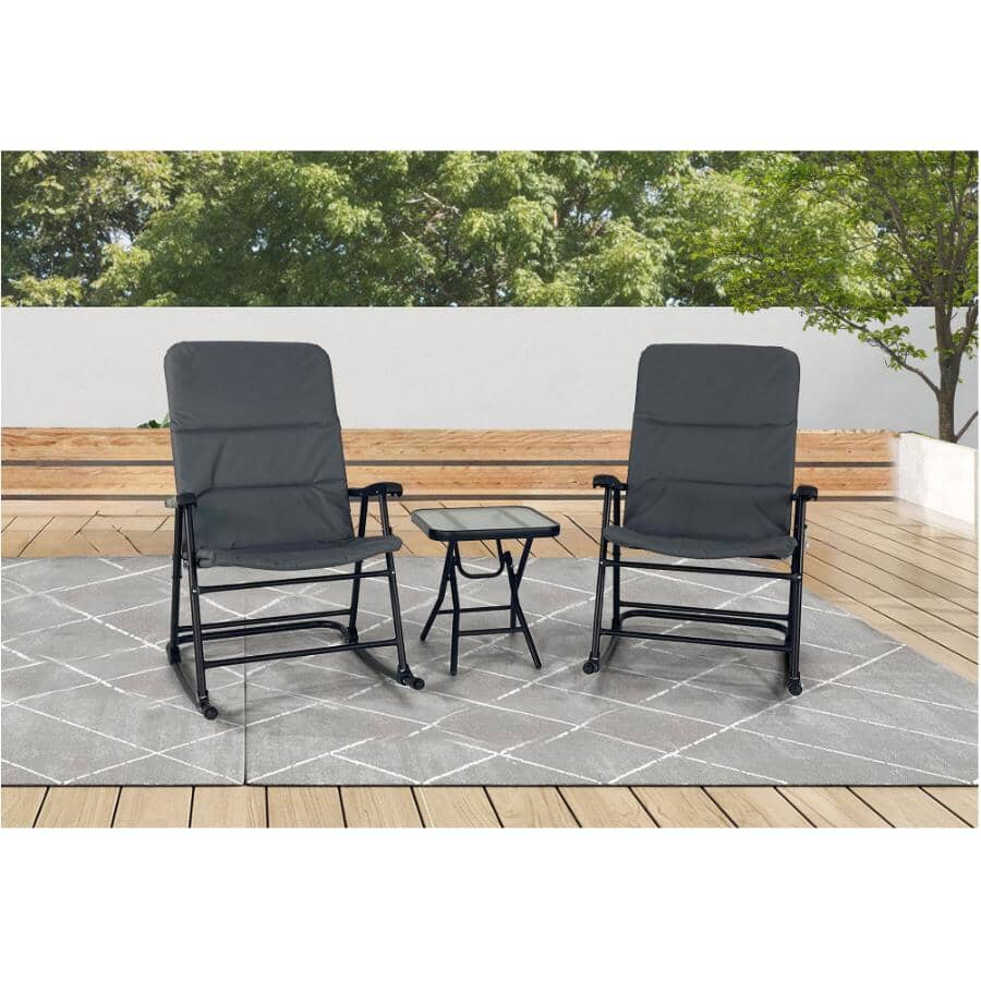 Oversize Padded Rocker Set - 3 Piece