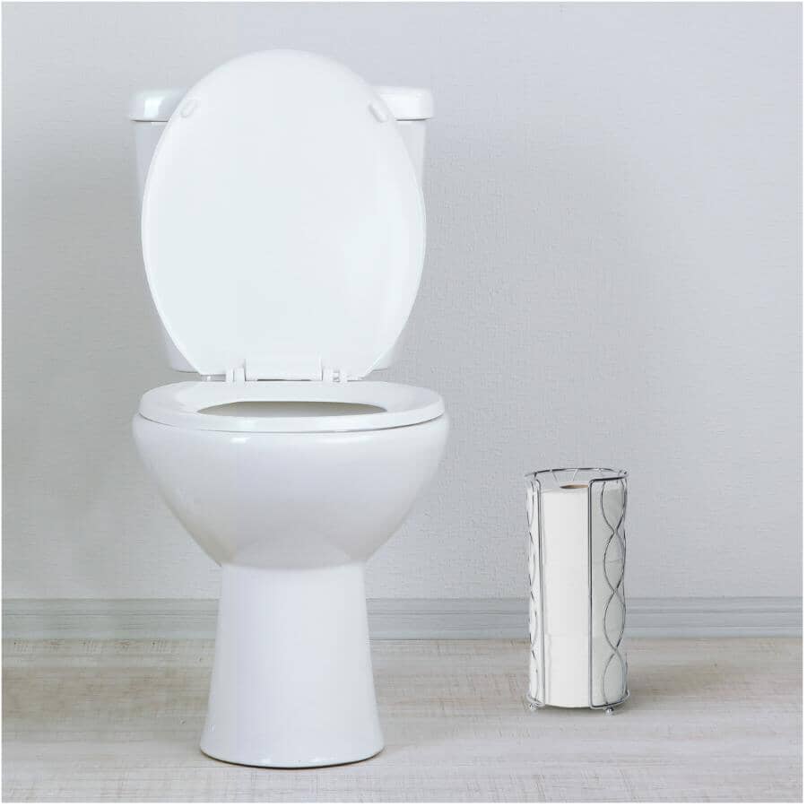 Wave Design Toilet Tissue Holder - Chrome