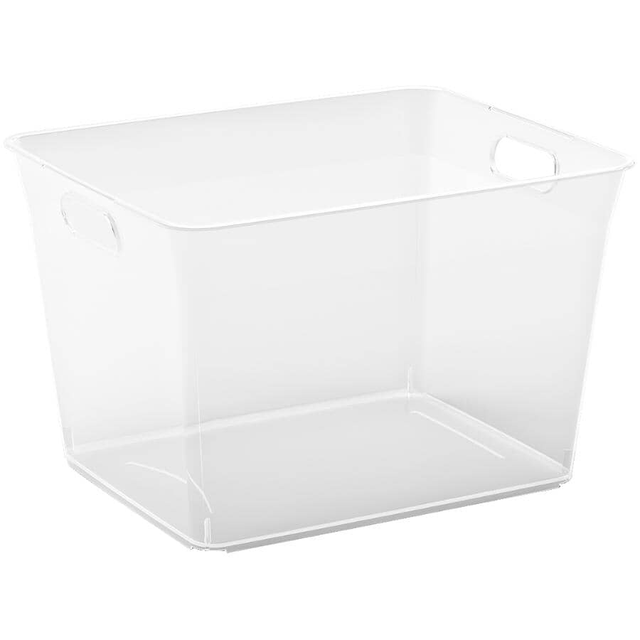 22.7L Clear Storage Basket