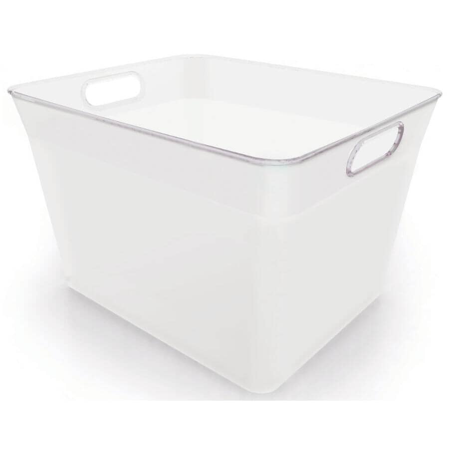 22.7L Clear Storage Basket