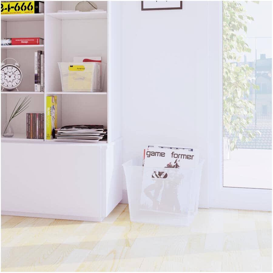 22.7L Clear Storage Basket