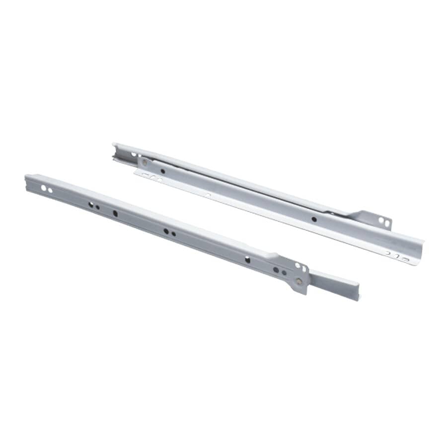 12" European Drawer Slides - White, 2 Pack