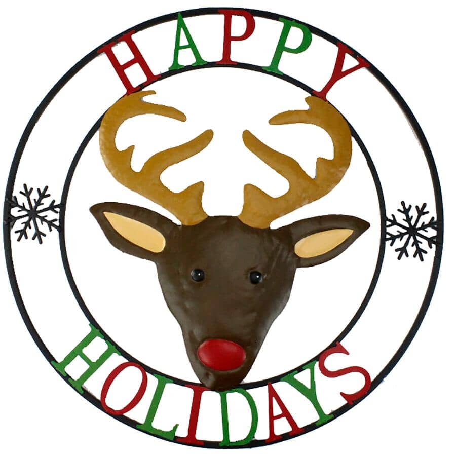 21.6" Happy Holidays Wall Decor