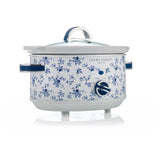 Blue China Rose Slow Cooker (VQ-SLW3CLLACR) - 3.7 Qt / 3.5 L