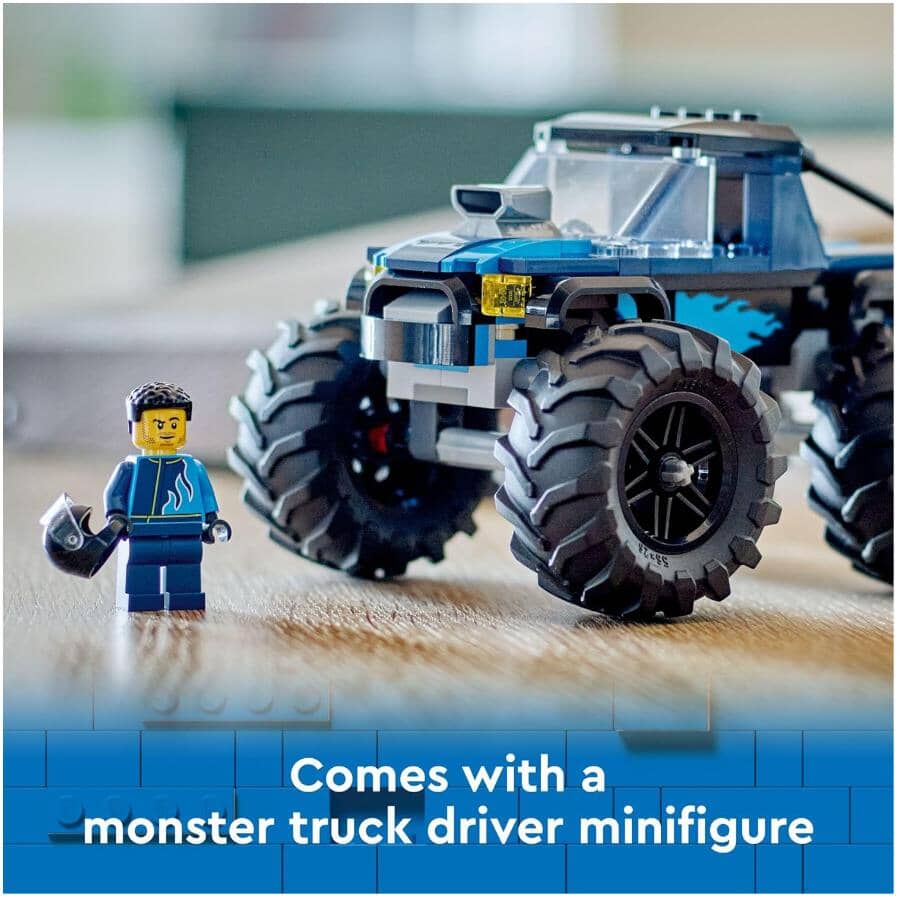 Monster Truck Building Set - Blue, 148 Pieces