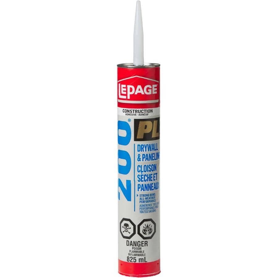 PL 200 Drywall & Paneling Construction Adhesive - 825 ml
