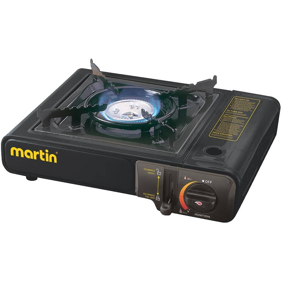 Black Outdoor Portable Tabletop Butane Burner