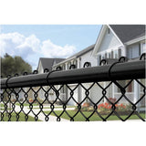 4' x 50' 11 Gauge Black Vinyl Link Fence, with 2" Squares