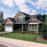 5' x 50' 11 Gauge Black Vinyl Link Fence, with 1-1/2" Squares