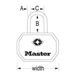 2 Pack 1-1/4" Keyed Alike TSA Luggage Padlocks