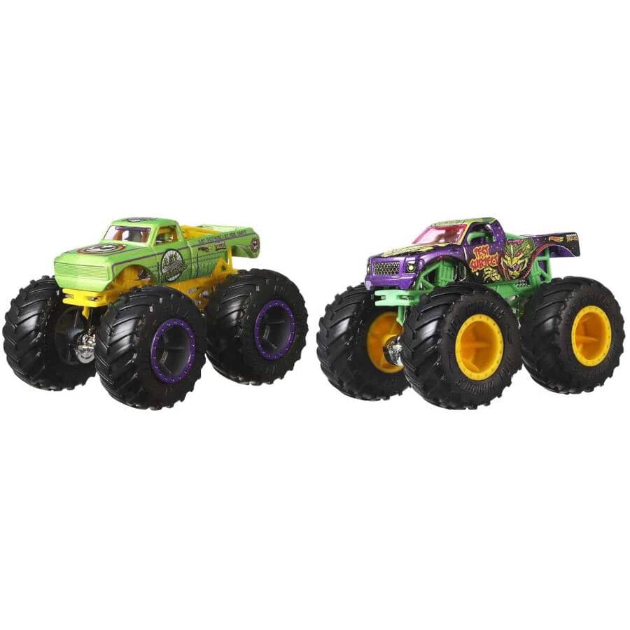 Hot Wheels Monster Truck Rivals Diecast Trucks 1:64 scale - 2 Pack, Assorted Trucks