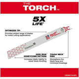 9" 10 TPI Sawzall The Torch Reciprocating Saw Blades - 5 Pack