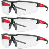 Anti-Scratch Performance Safety Glasses - Clear, 3 Pack