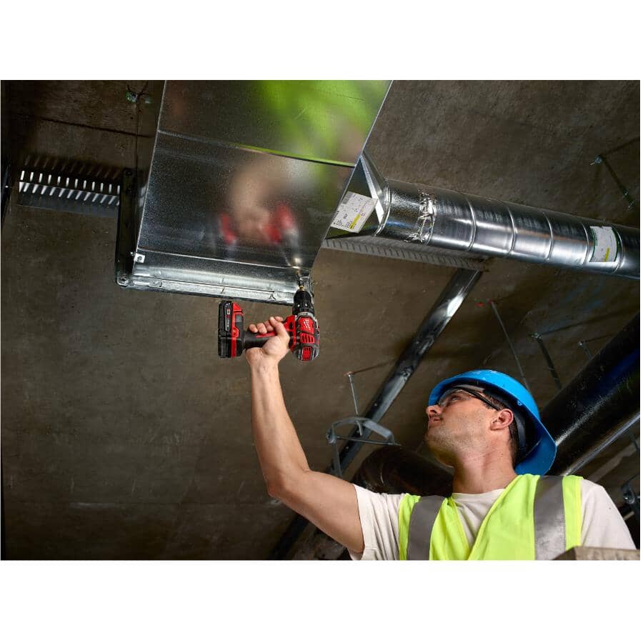 M18 Redlithium Cordless Compact 1/2" Hammer Drill Driver Kit - 18V + 2 Batteries + Charger + Tool Bag