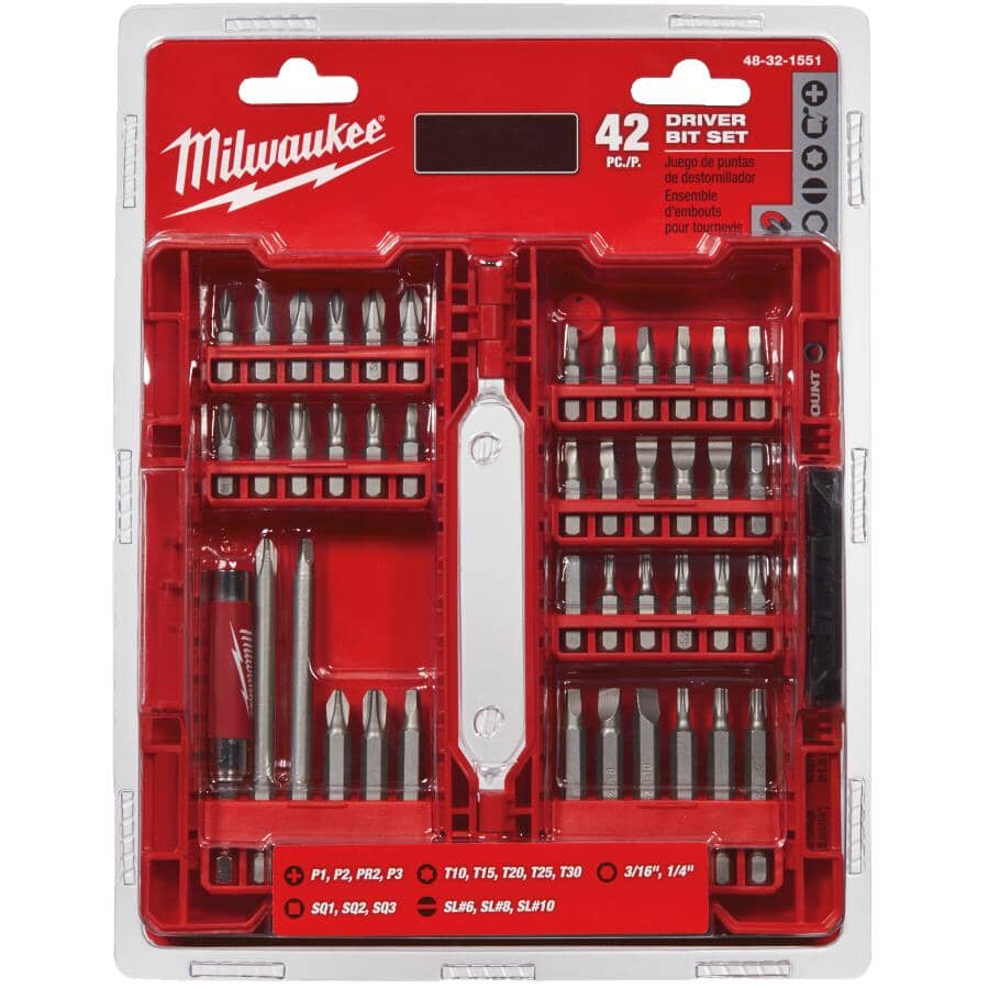 Power Driver Bit Set - 42 Piece + Case