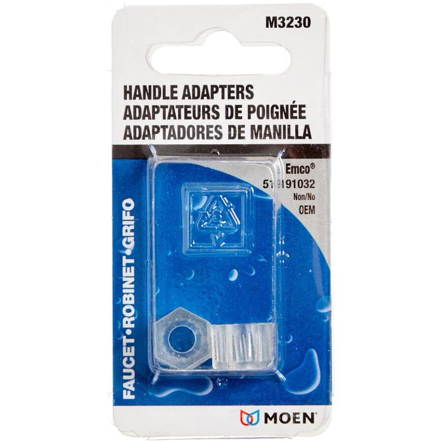 Emco Hexagon Faucet Handle Inserts - 2 Pc