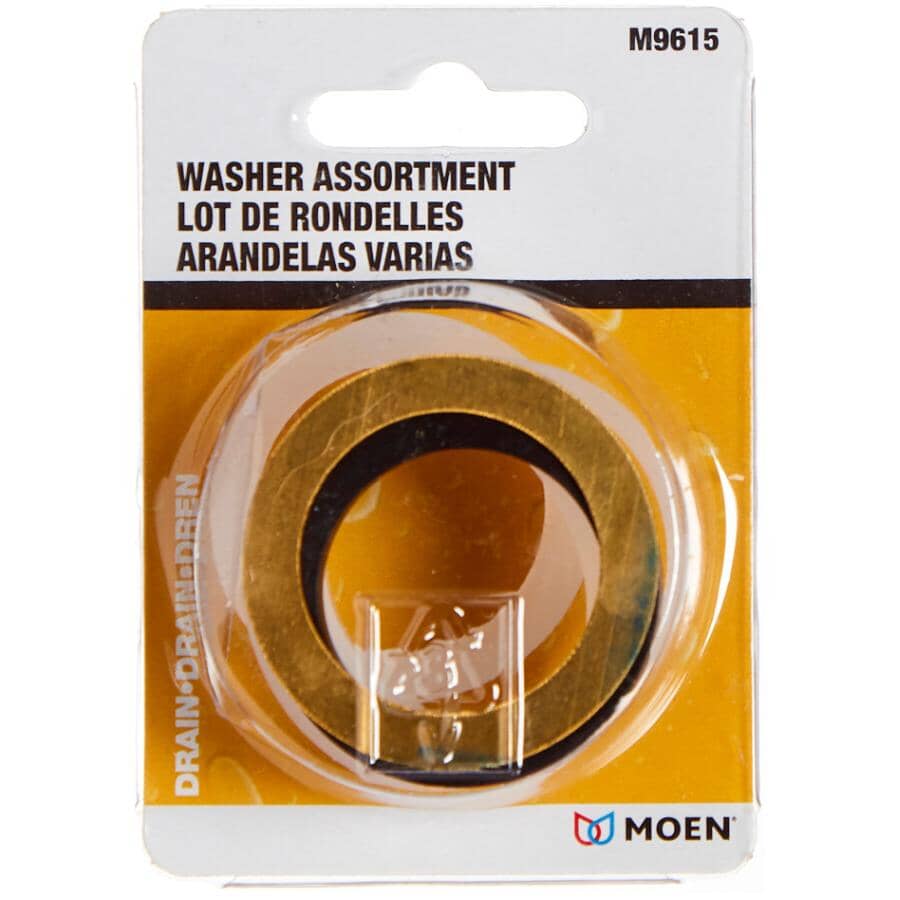 Slip Joint Drain Washers - Assorted Sizes, 6 Pack