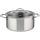 Tri-Ply Clad Stainless Steel Dutch Oven with Glass Lid - 5 L