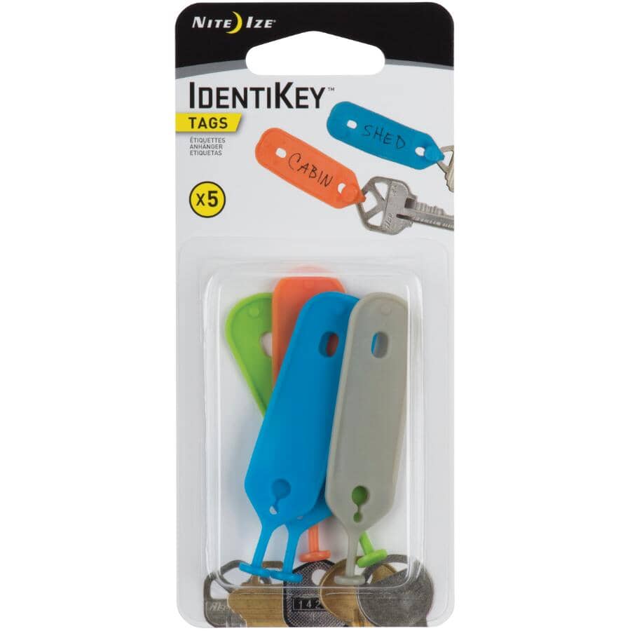 5 Pack Key Tag Identifiers