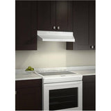 30" 210 Max CFM White Range Hood