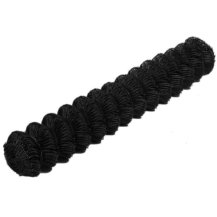 4' x 50' Black Vinyl Link Fence - with 2" Squares, 11 Gauge