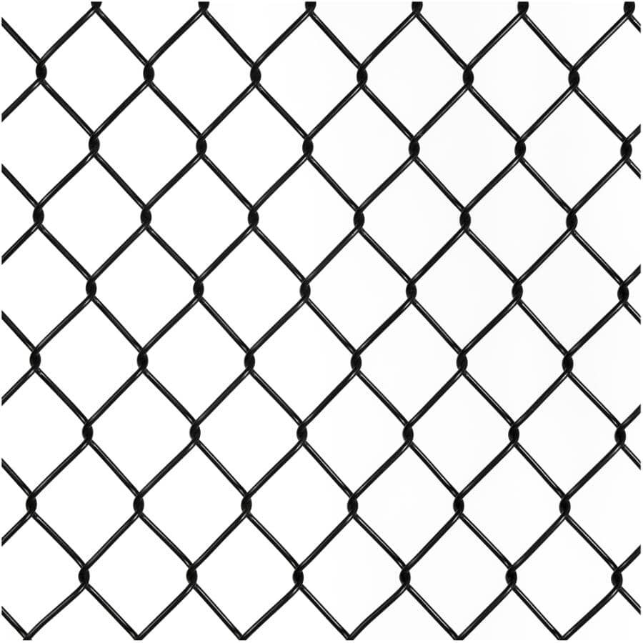 60"H x 42"W Black Chain Link Gate - with 2" Squares, 11 Gauge