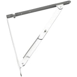 12" White Folding Shelf Bracket