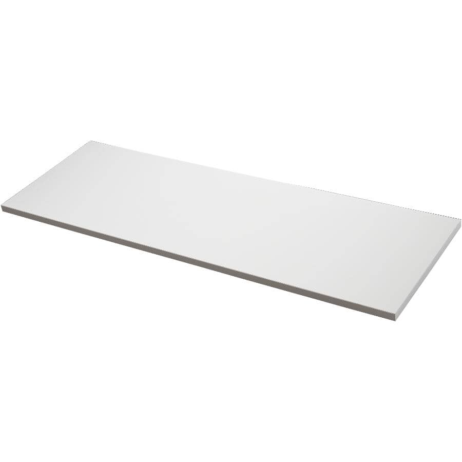 12" x 36" White Laminated Shelf