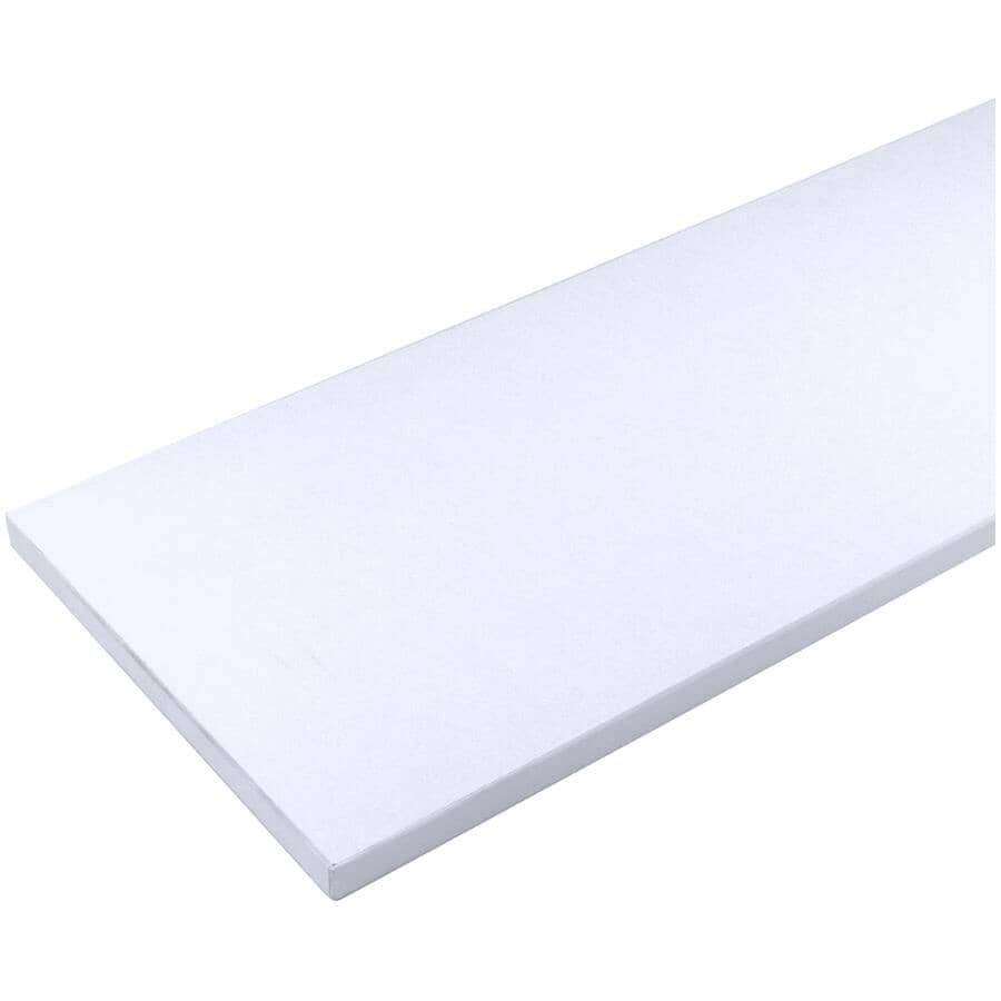 12" x 36" White Laminated Shelf