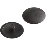 25 Pack #8 Black Plastic Screw Caps