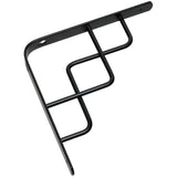 8" Decorative Scroll Shelf Bracket - Black