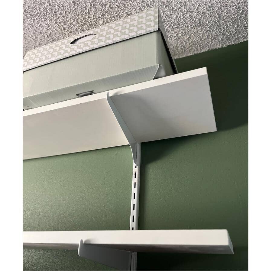8" x 36" White Laminated Shelf