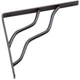 8" x 7" Decorative Shelf Bracket - Black