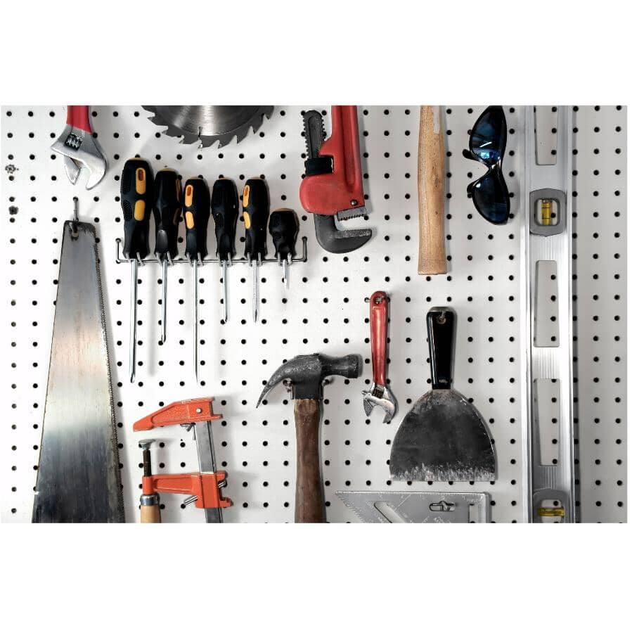 Garage Peg Hooks, for 1/4" Pegboard - 16 Pack, Assorted Hooks