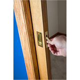 Pocket Door Edge Pull - Brass Finish