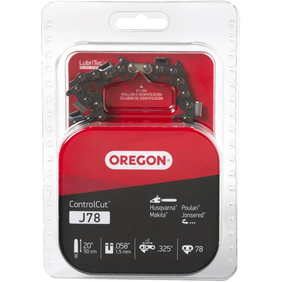 J78 ControlCut Replacement Chainsaw Chain - 20"