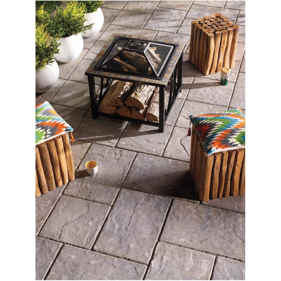 2" x 16" x 16" Saranak Grey and Charcoal Patio Stones - Shadow Blend
