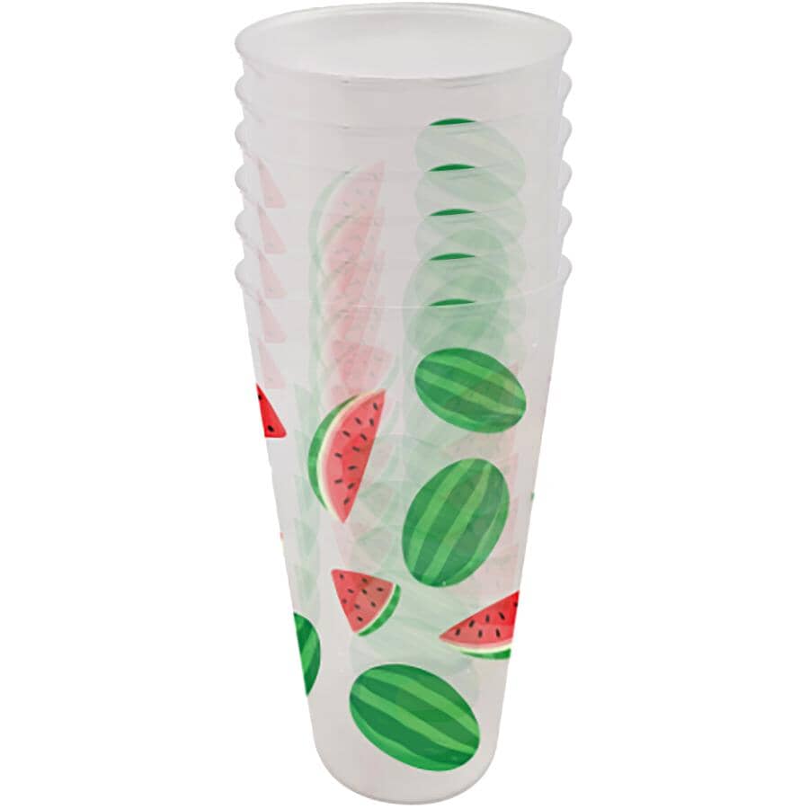 Melons Plastic Cup Set - 900 ml, Set of 6