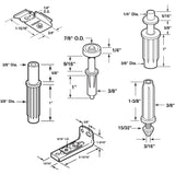 Bi-Fold Door Hardware Replacement Kit