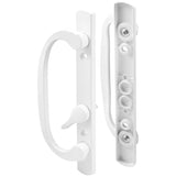 White Sliding Patio Door Mortise Style Handle Set