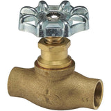1/2" Copper Straight Stop Valve - with Aluminum Handle