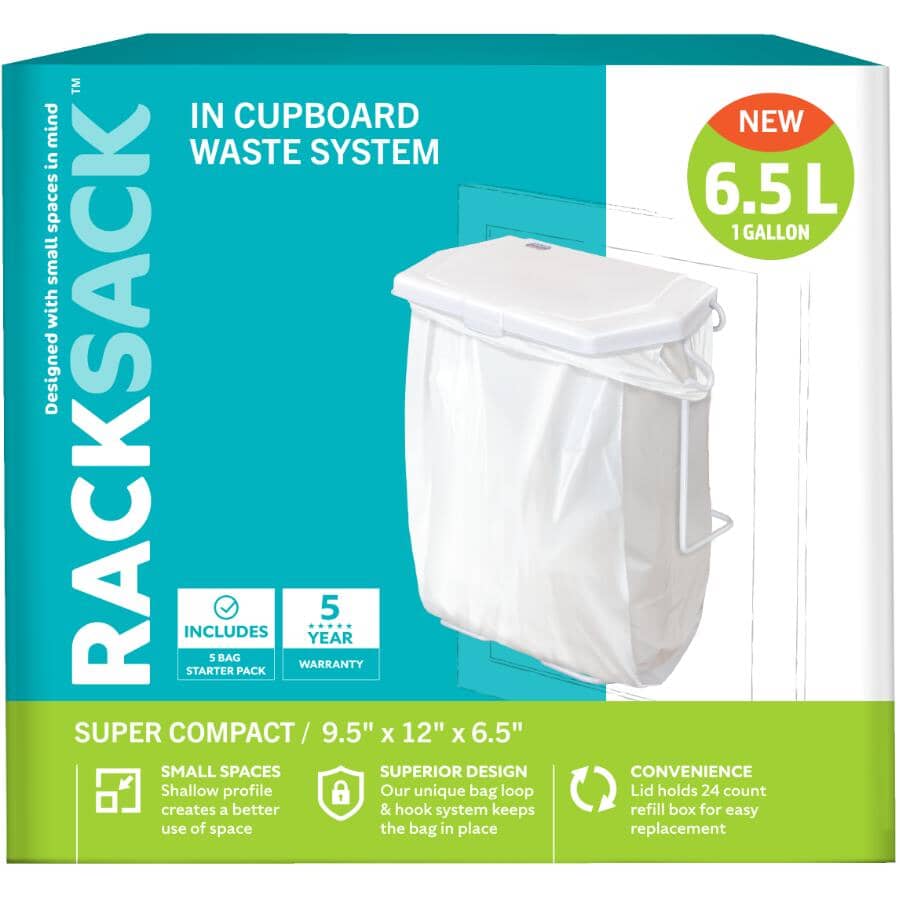 6.5" x 9.5" x 12" Bathroom Garbage Bag Holder